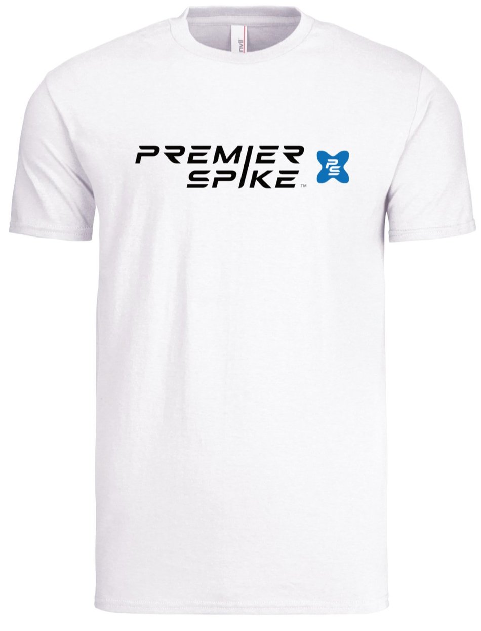 Classic Premier Spike Tee (White/Graphite) - Premier Spike