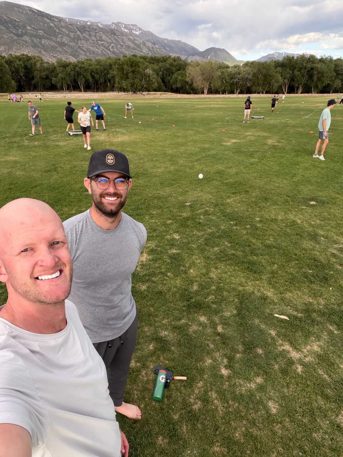 Taylor and Adam at a Utah Roundnet pickup game